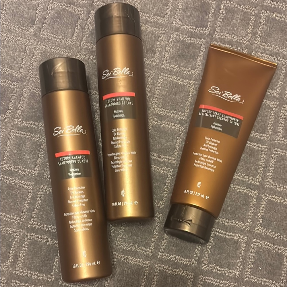 Bronze Metallic Hair Product Spray Trio — Bronze/Gold